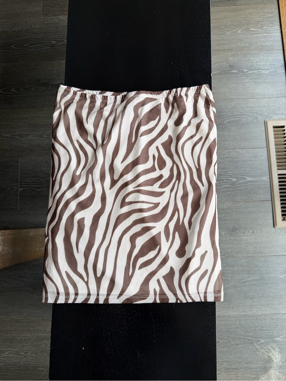 Princess Polly Brown and Cream Zebra Print Mini Skirt